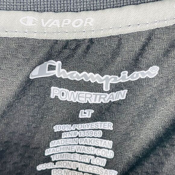 Champion Powertrain Mens Shirt Size Large Tall Black Athletic Basketball - Picture 2 of 4